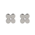 E-335 Xuping strass bijoux design de mode boucles d&#39;oreilles en acier inoxydable fleur goujons